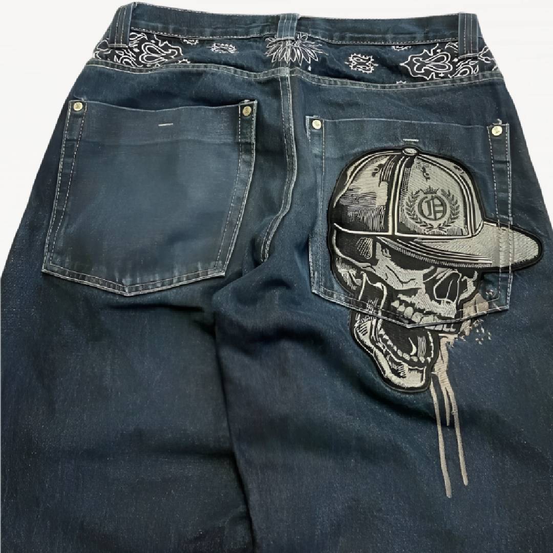 Skull Baggy Jeans
