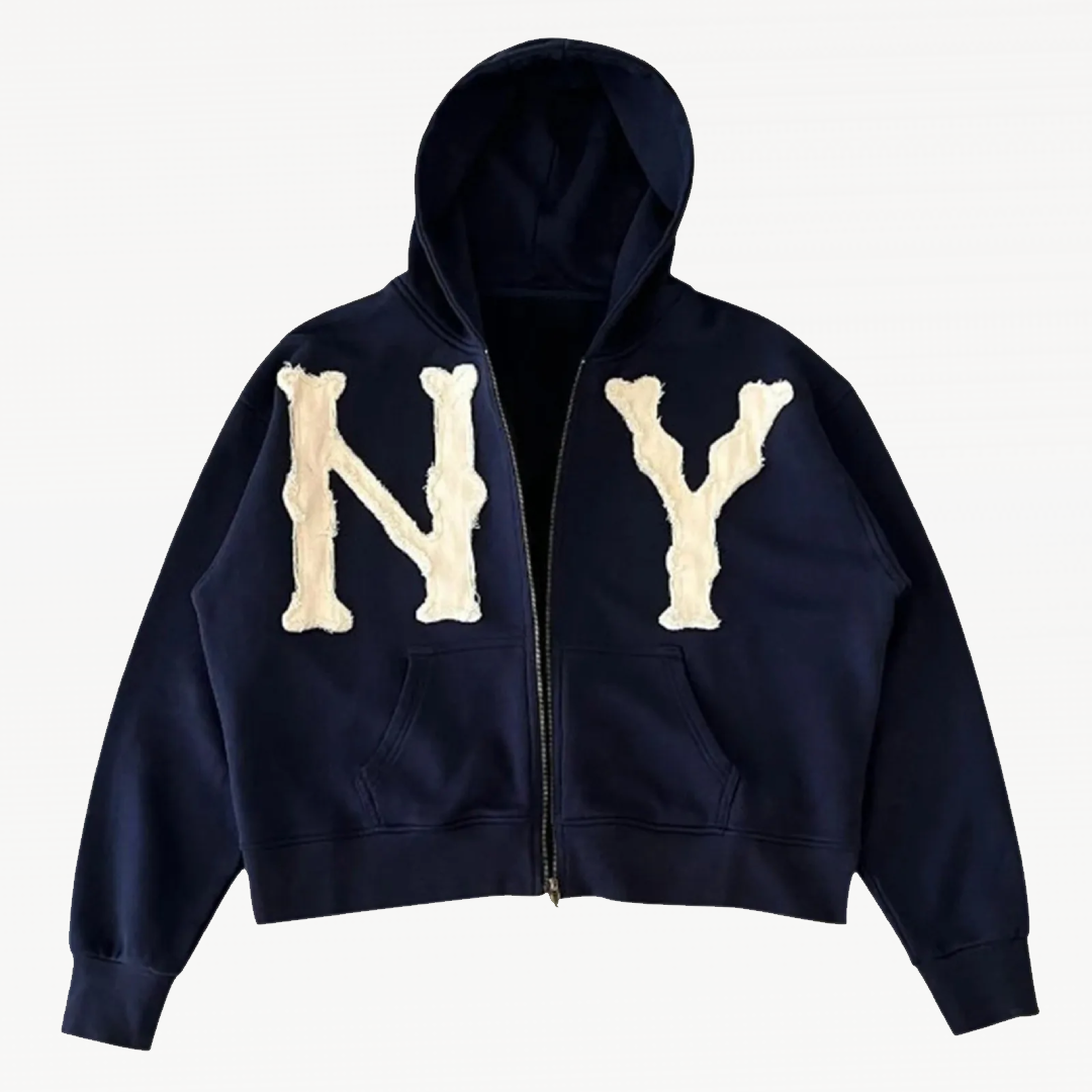 New York Zip Up Hoodie