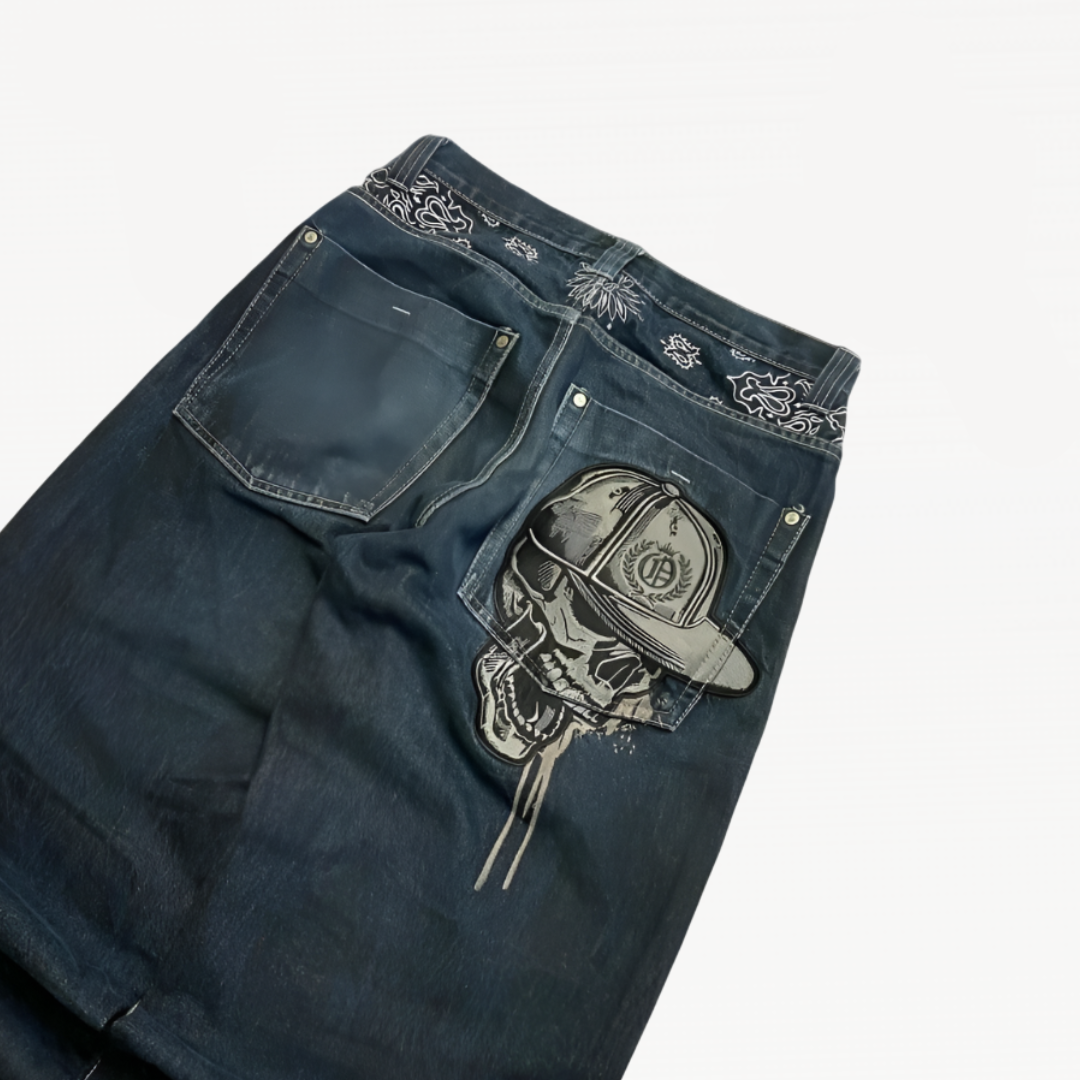 Skull Baggy Jeans