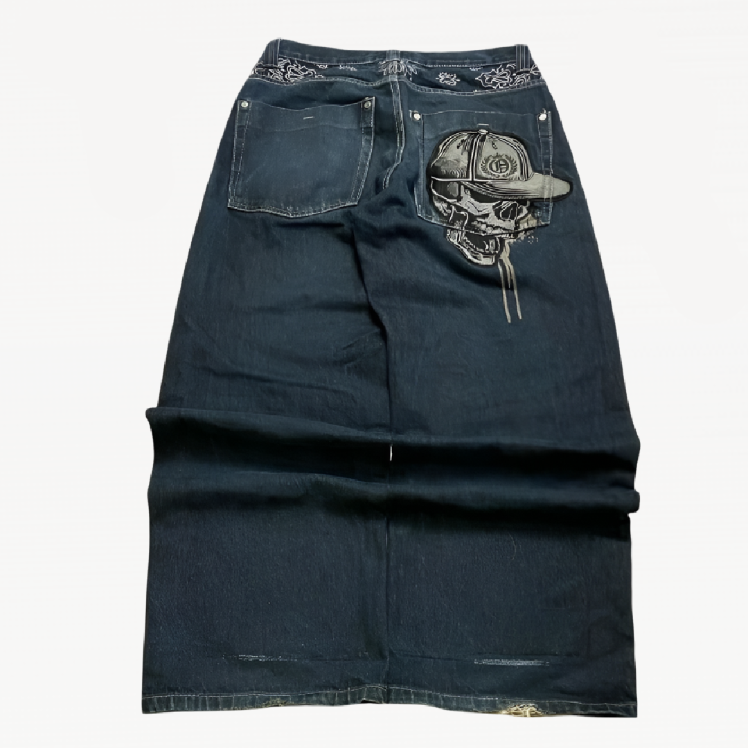 Skull Baggy Jeans