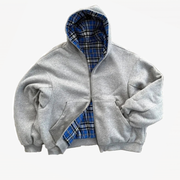 American Double-Sided Zip Up Hoodie