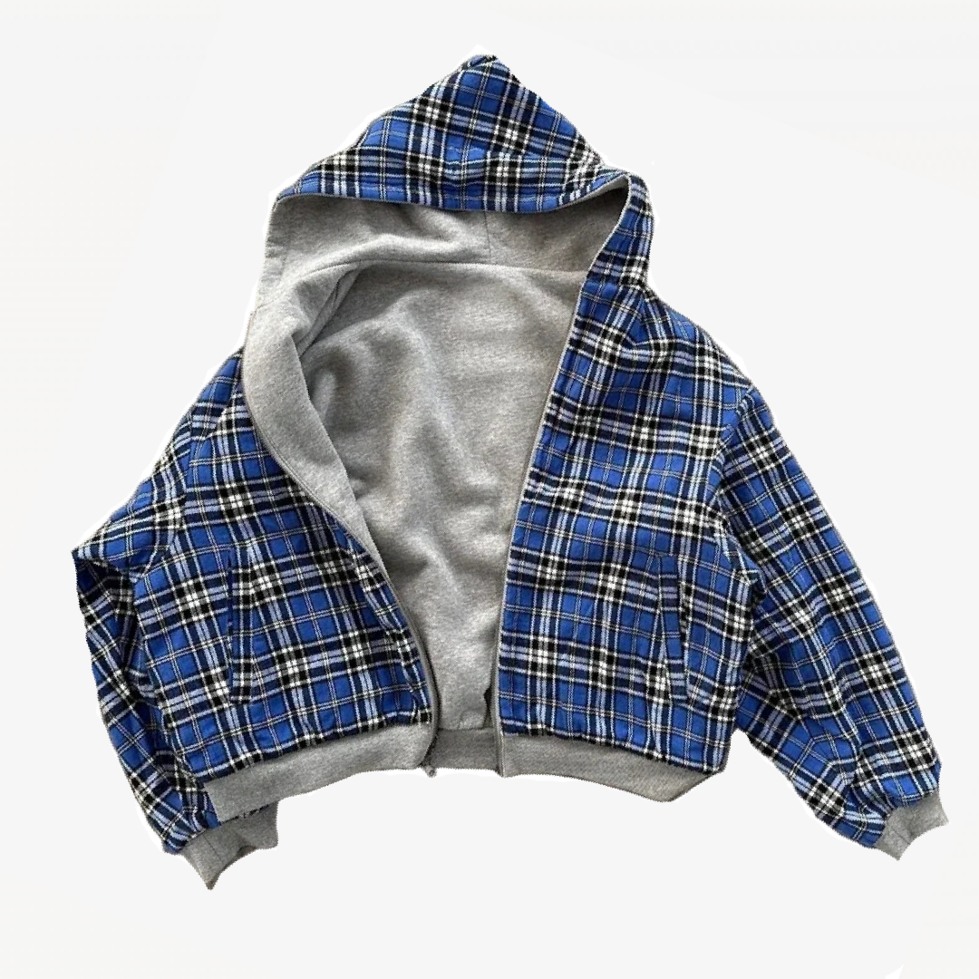 American Double-Sided Zip Up Hoodie